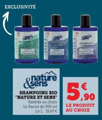 shampoing bio "nature et sens"