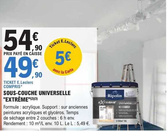 sous-couche universelle "extrême"