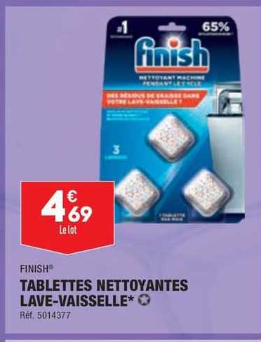 tablettes nettoyantes lave-vaisselle finish