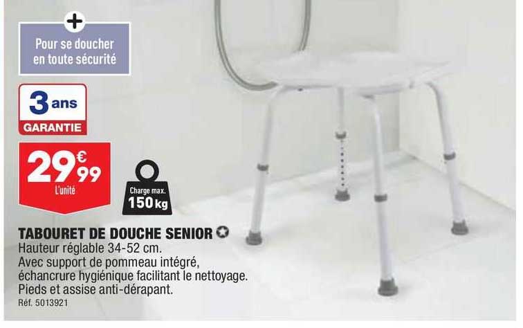 tabouret de douche senior