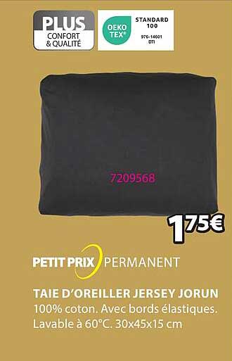 taie d'oreiller jersey jorun