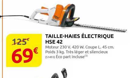 taille-haies électrique hse 42