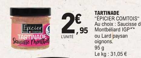 Tartinade "épicier Comtois"