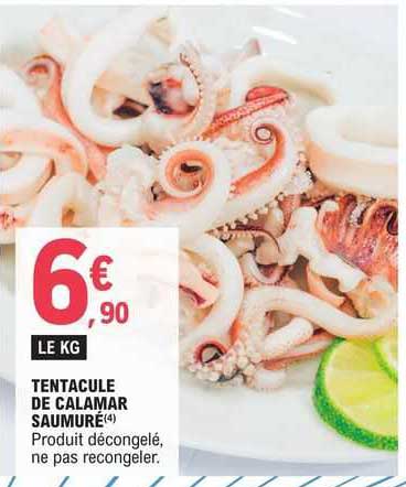 tentacule de calamar saumuré