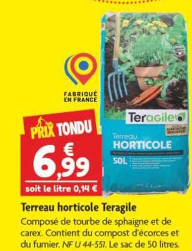 terreau horticole teragile