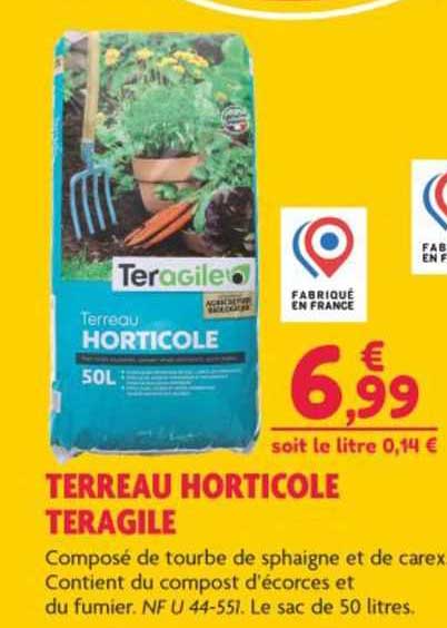terreau horticole teragile