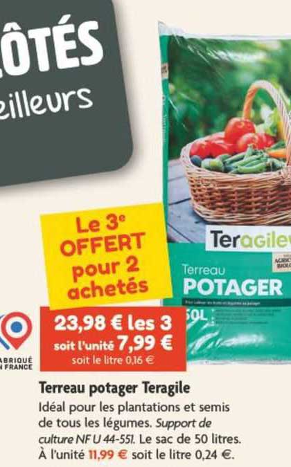 terreau potager teragile