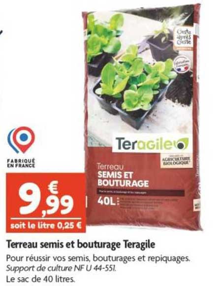 terreau semis et bouturage teragile