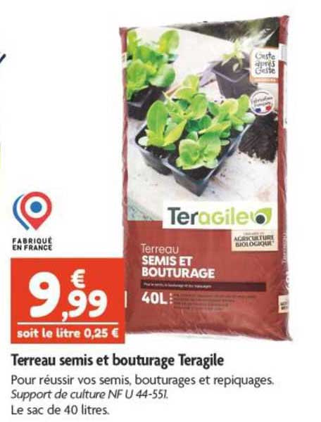 terreau semis et bouturage teragile