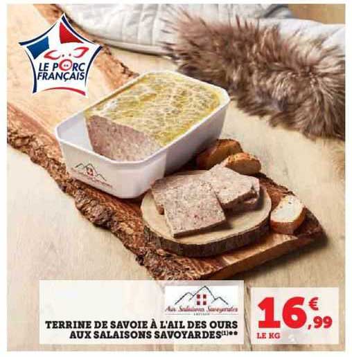 terrine de savoie à l'ail des ours aux salaisons savoyardes
