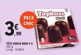 Tête Choco Noir X 9