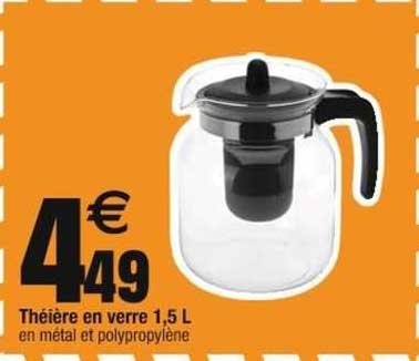 Théière En Verre 1,5 L