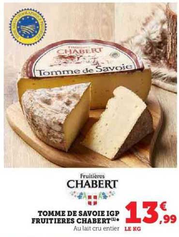 tomme de savoie igp fruitières chabert