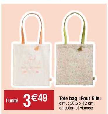 tote bag «pour elle»