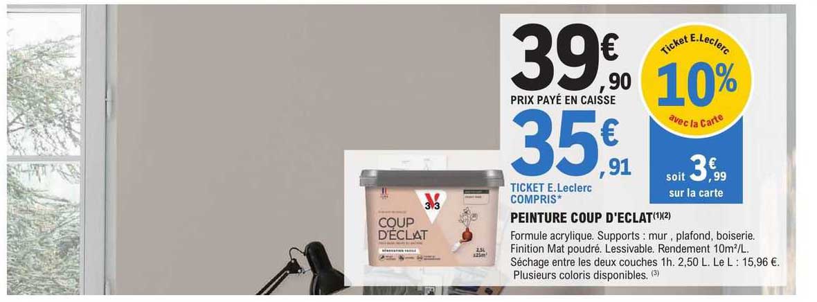 v33 peinture coup d'éclat