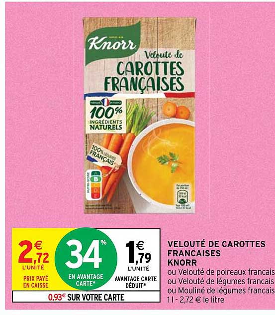 Velouté De Carottes Françaises Knorr