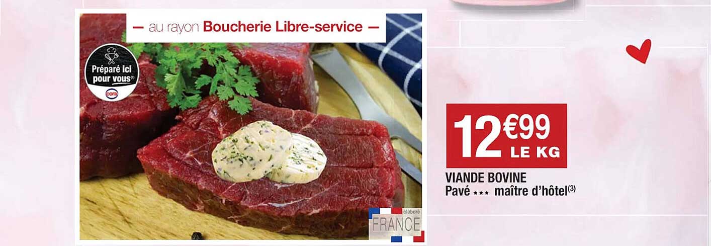 viande bovine pavé*** maître d'hôtel