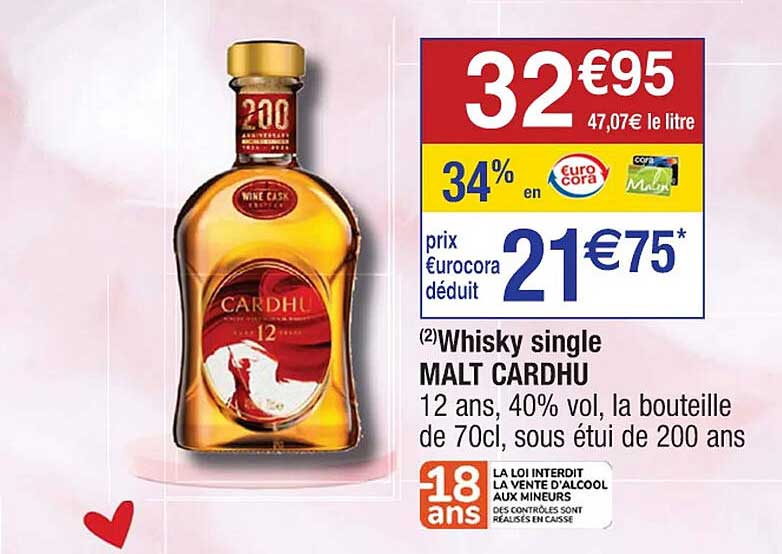 whisky single malt cardhu