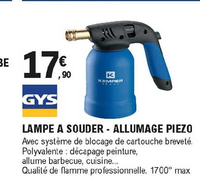 lampe à souder - allumage piezo
