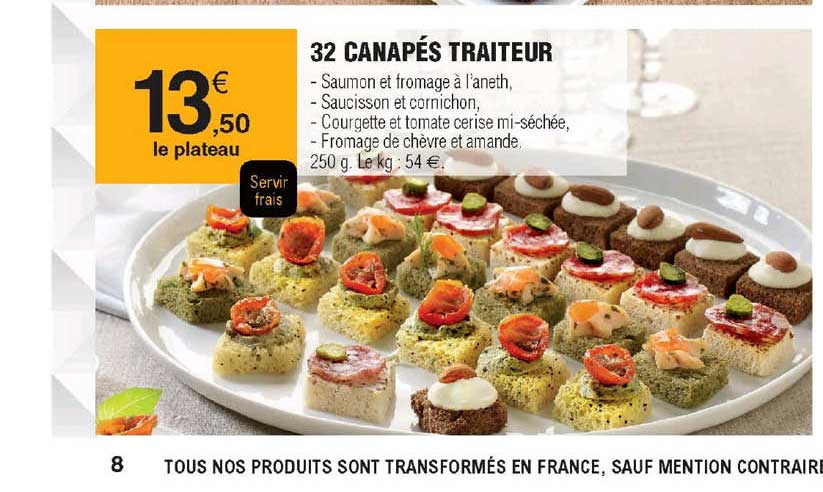 32 Canapés Traiteur