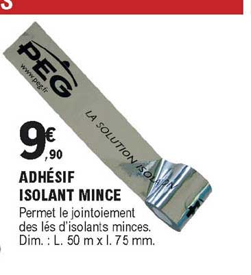 adhésif isolant mince peg