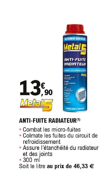 anti-fuite radiateur metal5