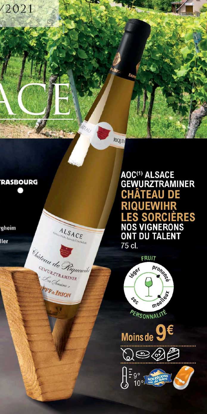 aoc alsace gewurztraminer château de riquewihr les sorcières