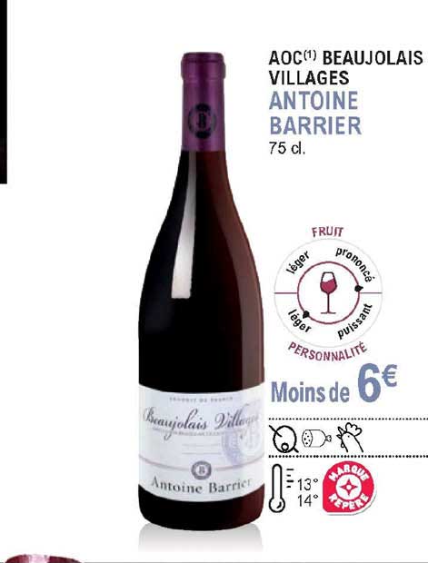 aoc beaujolias villages antoine barrier