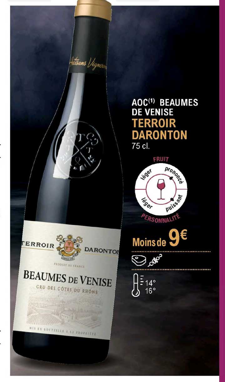 aoc beaumes de venise terroir daronton