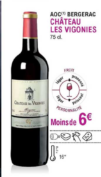 Aoc Bergerac Château Les Vigonies