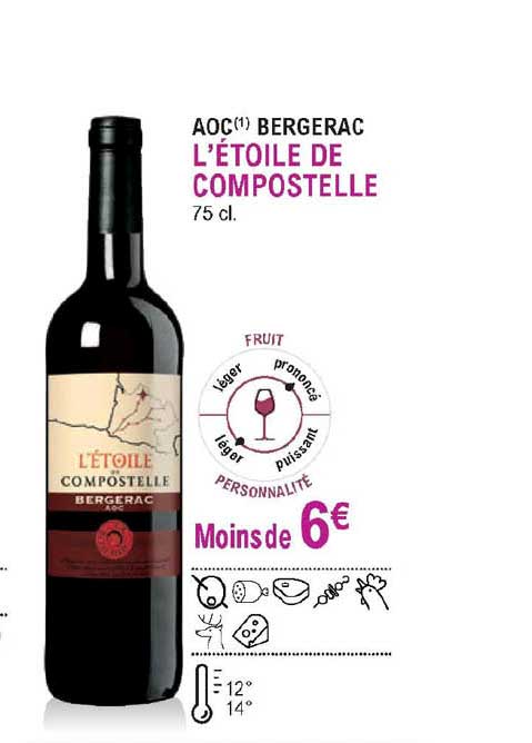 Aoc Bergerac L'étoile De Compostelle