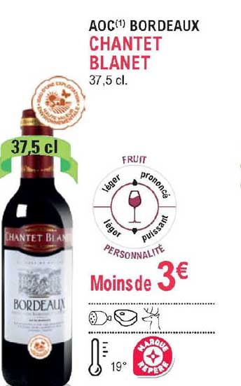 aoc bordeaux chantet blanet