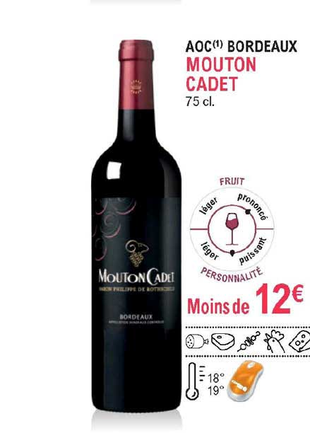 aoc bordeaux mouton cadet