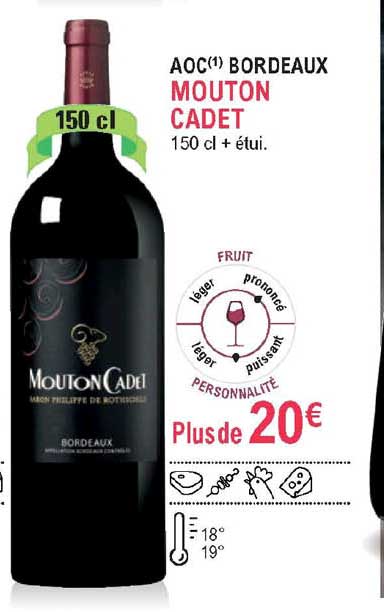 aoc bordeaux mouton cadet