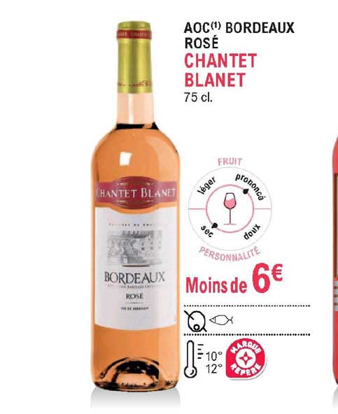 aoc bordeaux rosé chantet blanet