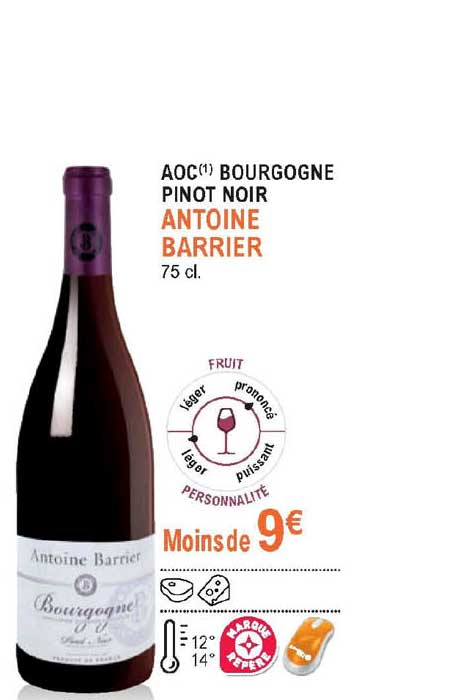 aoc bourgogne pinot noir antoine barrier