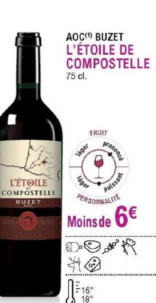 aoc buzet l'étoile de compostelle