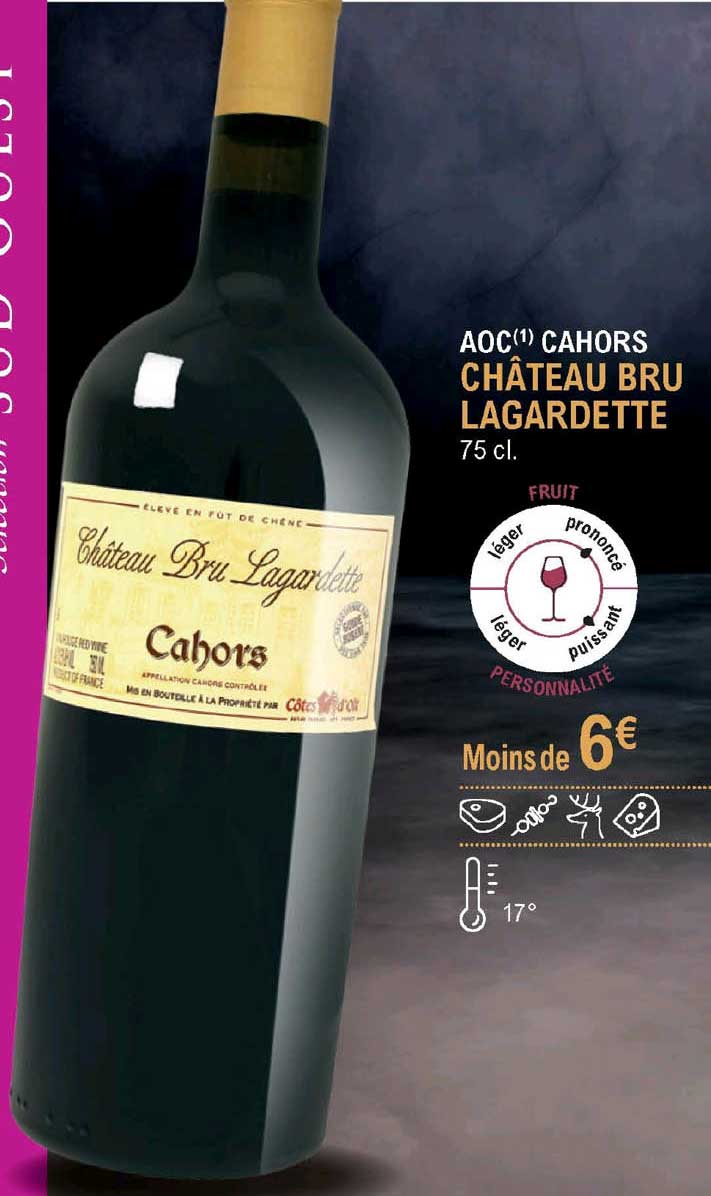 aoc cahors château bru lagardette