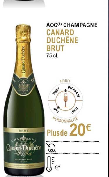 aoc champagne canard duchêne brut