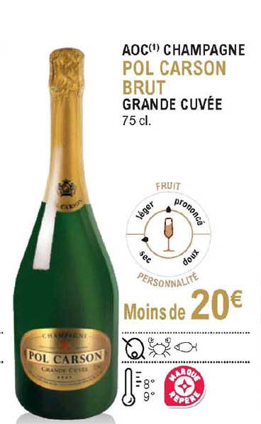 aoc champagne pol carson brut grande cuvée