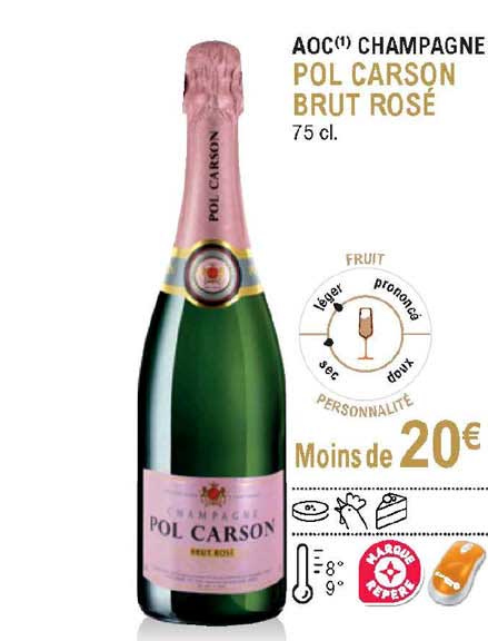 aoc champagne pol carson brut rosé