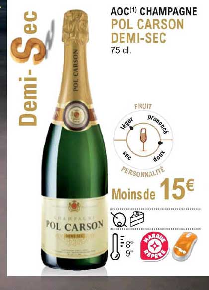 Aoc Champagne Pol Carson Demi Sec