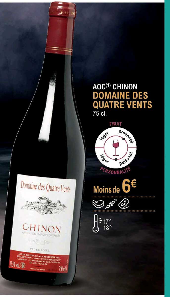 aoc chinon domaine des quatre vents