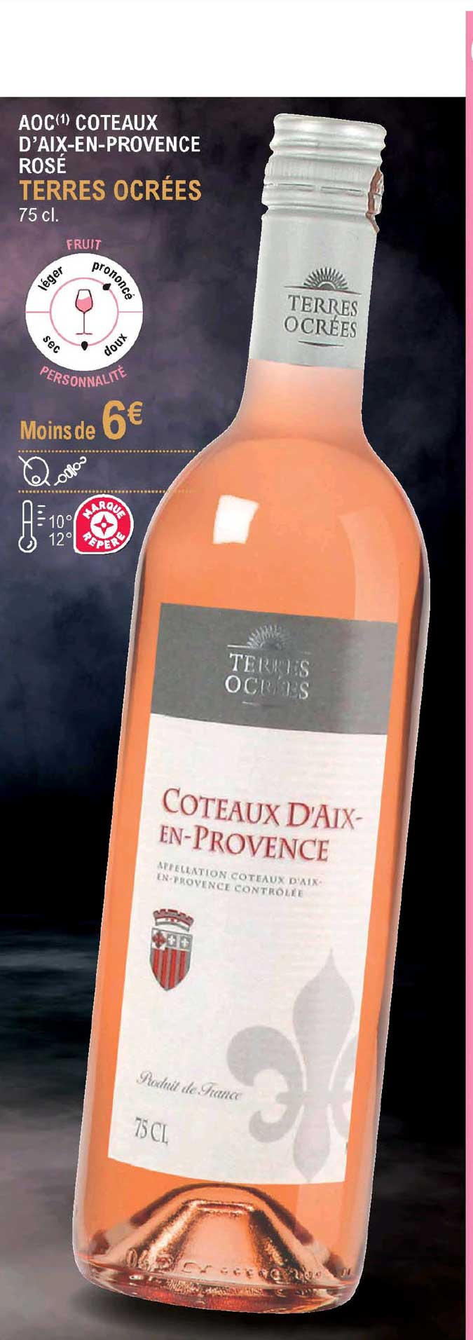 Aoc Coteaux D'aix En Provence Rosé Terres Ocrées