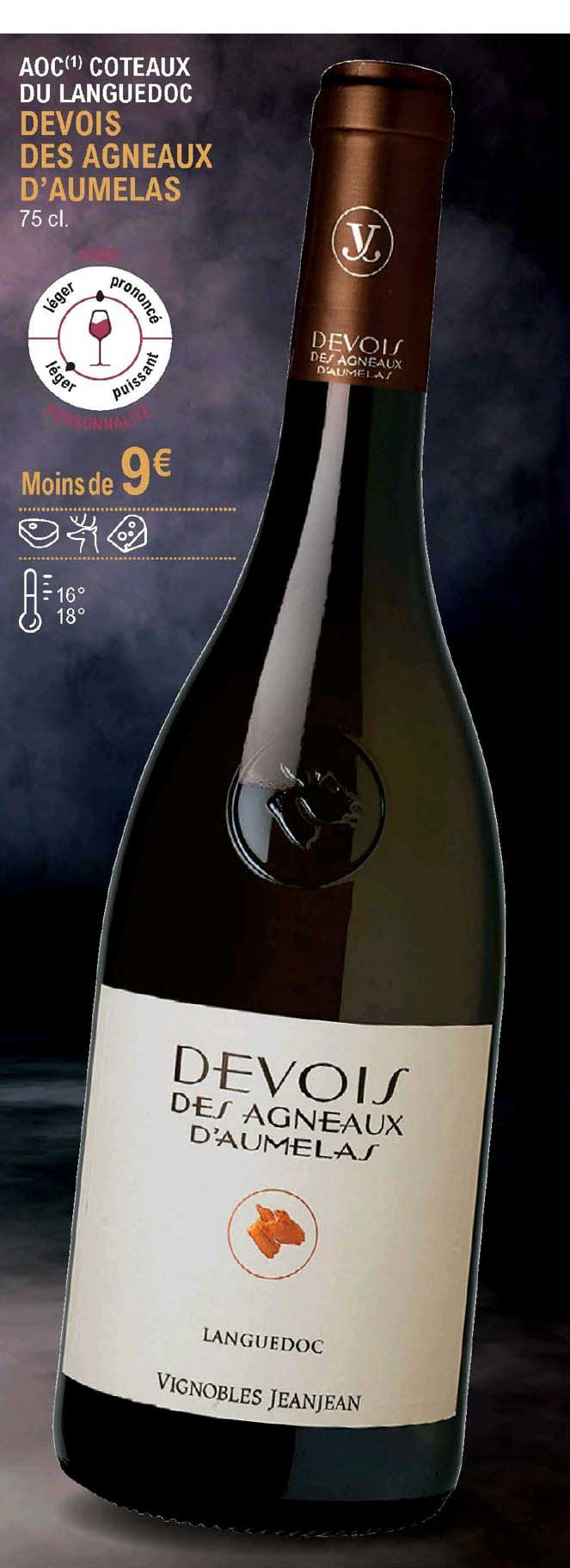 aoc coteaux du languedoc devois des agneaux d'aumelas