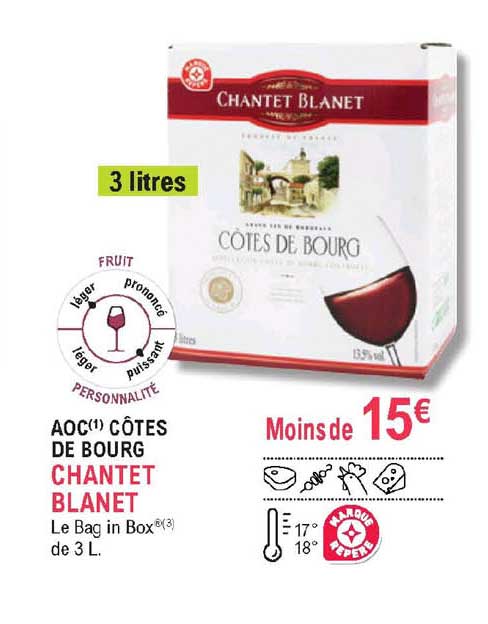 aoc côtes de bourg chantet blanet