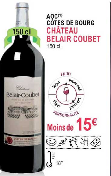 aoc côtes de bourg château belair coubet