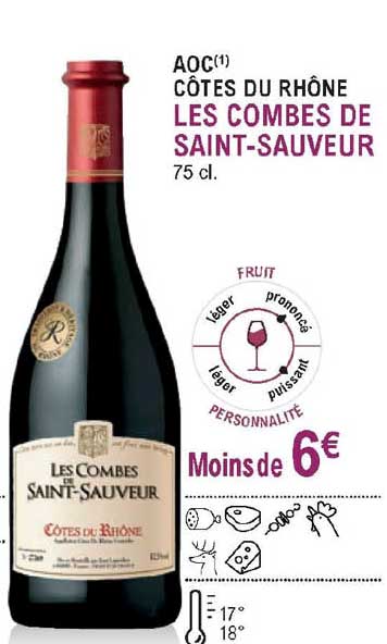 aoc côtes du rhône les combes de saint sauveur