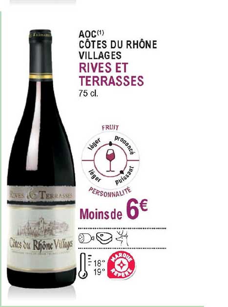 aoc côtes du rhône villages rives et terrasses