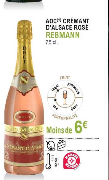 Aoc Crémant D'alsace Rosé Rebmann